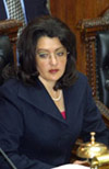 2002-03 President C�mera de Senadores Mirtha Queuedo Acalinovic, Bolivia